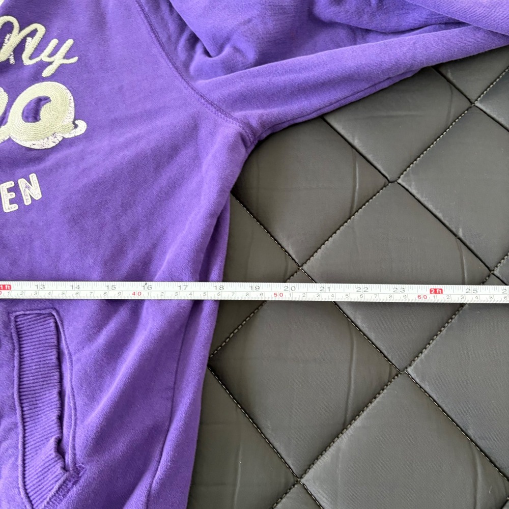 Aeropostale Womens XL Purple Full Zip Track Jacket Graphics Eighty Seven - Picture 4 of 5